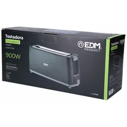 Toaster EDM Black Design Lang 900 W
