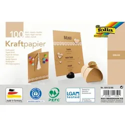 Kraftpapier natur A5 120 g/qm 100 Blatt