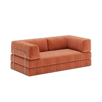 Innovation Living Schlafsofa mit Armlehnen CozyPad Stoff Rust Orange