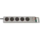 Brennenstuhl 1153340115 Steckdosenleiste mit Schalter 5fach Silber Schutzkontakt 1 St.
