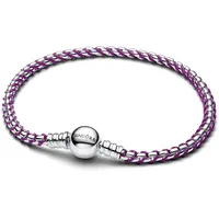 Pandora Charm-Armband Silber Lila 593816C03 21 cm