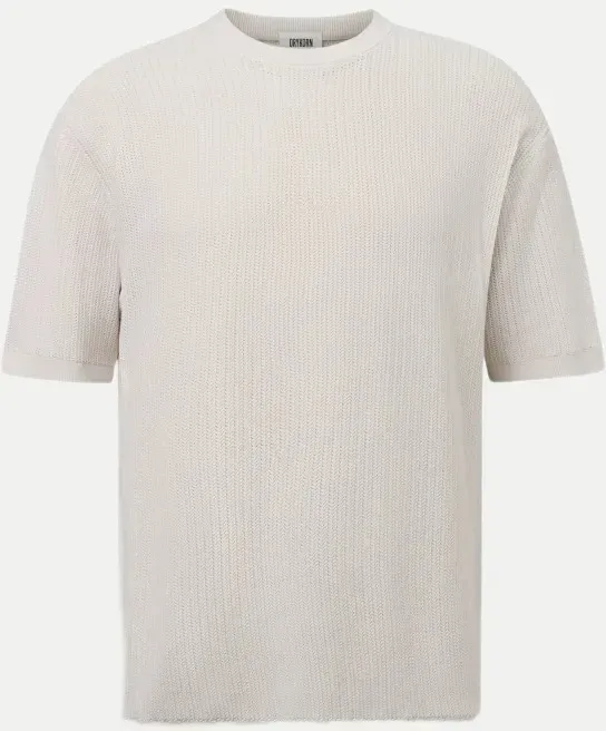 T-Shirt aus feinem Strick DERICO Weiß XXL