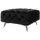 s-style möbel Polsterhocker Chesterfield 80 x 45 x 80 cm Schwarz Samt
