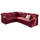 DOMO collection Ecksofa »Papenburg B/T/H: 242/190/84 cm L-Form« wahlweise mit Bettfunktion, Langer Schenkel links oder rechts, rot
