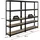 Proregal Schwerlastregal Stahl 150x90x30 cm schwarz 2-tlg.