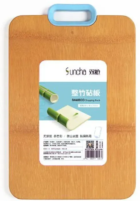 Suncha Massive-Bambus-Schneidebrett (mit Griff) 450×300×18(mm)