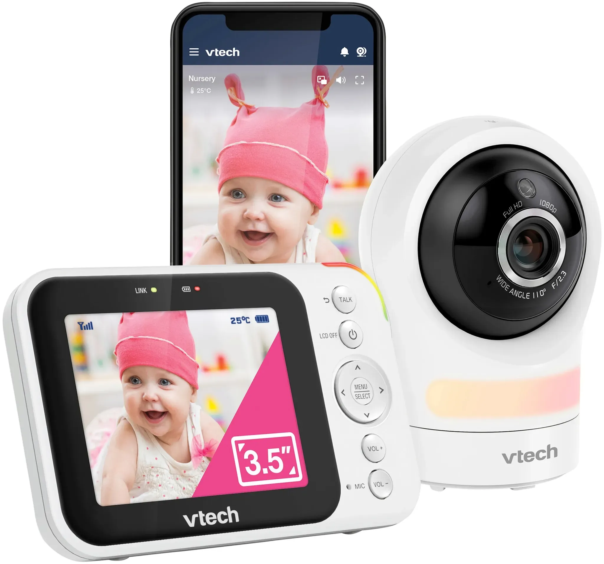 Vtech Babyphone mit Kamera RM4761, 300 m, weiss