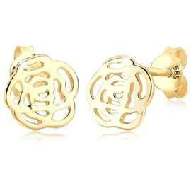 Elli Ohrringe 585 Gelbgold Rose in Gold | Gr.: onesize