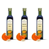 Kürbiskernöl kaltgepresst 3 x 250ml Organic Oils Cucurbita Pepo Seed Pumpkin Oil
