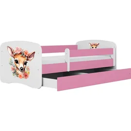 raumhirsch furniture Kinderbett 80 x 180 cm Holzwerkstoff rosa