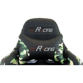 MCA Furniture McRacing Chefsessel Camouflage Grün/Schwarz