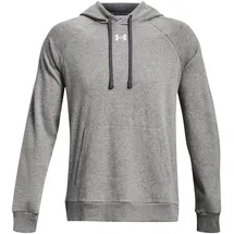 Under Armour Rival Fleece Hoodie Herren 025 castlerock light heather/white XXL