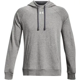 Under Armour Rival Fleece Hoodie Herren 025 castlerock light heather/white XXL