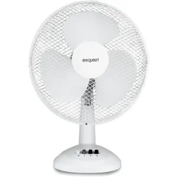 Exquisit Tischventilator VT 35082 we, weiss, 50 Watt, 3 Leistungsstufen