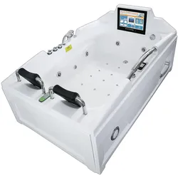 AcquaVapore Whirlpool Vollausstattung Pool Badewanne Wanne mit TV T18L 188x120cm