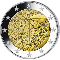 Irland 2022: 2 Euro-Gedenkmünze "35 Jahre Erasmus-Programm"