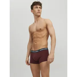 JACK & JONES Oliver Boxershorts 5 Einheiten Dark Grey Melange / Detail Sea Moss / Port Royal / Navy Blazer / Light Grey Melange M