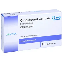 Clopidogrel Zentiva 75 mg Filmtabletten 28 St