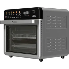 TURBO TRONIC TurboTronic Multi-Smart-Ofen - 16in1 Heißluftofen & Heißluftfritteuse 2200W Power 34L bis 0,5kg Pommes Mini-Backofen mit Dörrfunktion 40-350°C ...