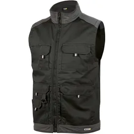 DASSY Zweifarbige Sommerweste, schwarz/zementgrau Gr. XS