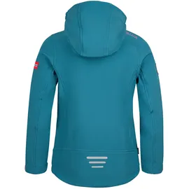 TROLLKIDS Trollfjord Softshelljacke - Teal / Mauve - 116 cm