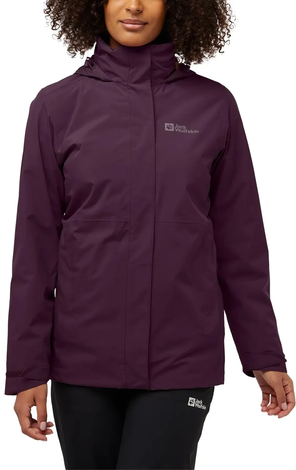 jack wolfskin rotwand 3in1 plum