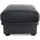 sit&more Polsterhocker Savona Kunstleder 58 x 45 x 58 cm Schwarz