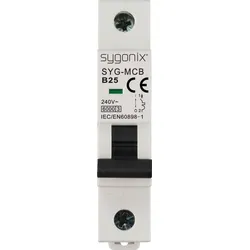 Sygonix SY-6440884 SYG-MCB 1P/B25/6KA Leitungsschutzschalter 1polig 25 A 240 V/AC