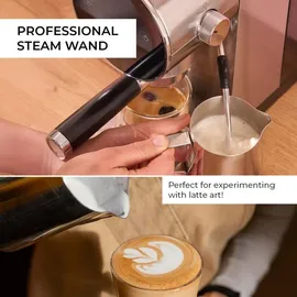 chiato Luna Style Siebträgermaschine silber