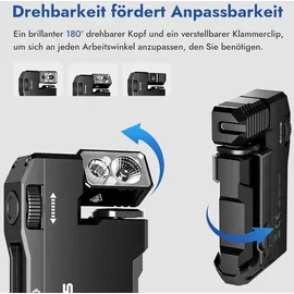 WUBEN G5 LED Taschenlampe 400 Lumen aufladbar wasserdicht schwarz