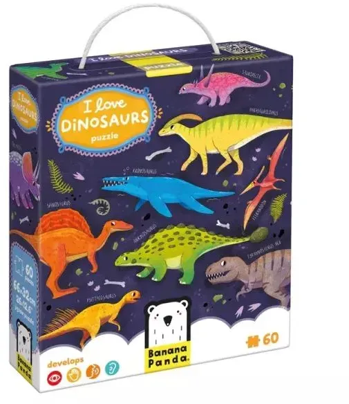 Banana Panda: Ich liebe Dinosaurier – Puzzle mit 60 Teilen