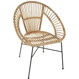 Atmosphera - Sessel Keko aus Metall und Rattan créateur d'intérieur