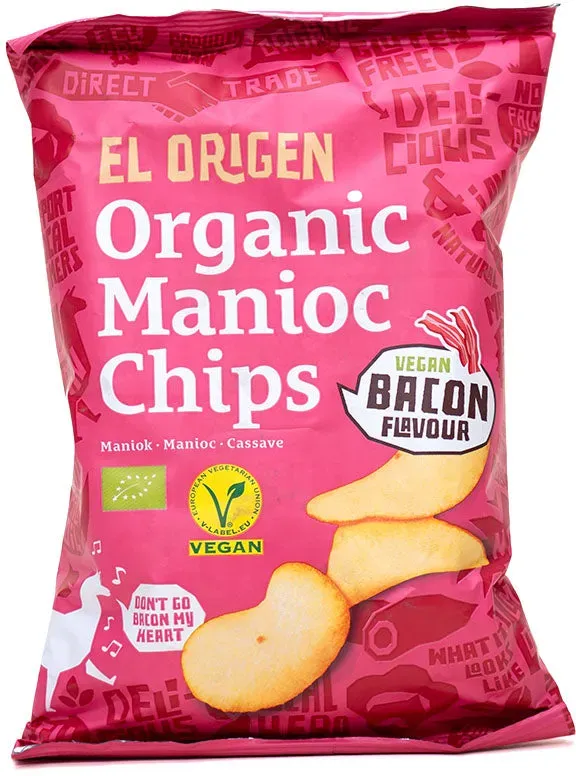 Bio Maniok Chips mit Bacon-Geschmack