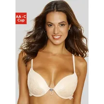 LASCANA Push-up-BH mit verstellbarer vorderer Mitte, Dessous braun