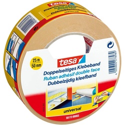 tesa universal doppelseitiges Klebeband 50 mm  x 25 m braun