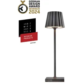SOMPEX Dekoleuchte Aluminium 21,0 cm Akku dimmbar anthrazit