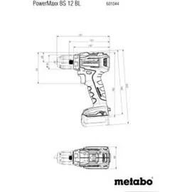 Metabo PowerMaxx BS 12 BL inkl. 2 x 2,0 Ah + metaBOX 118