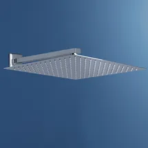 JOHO pflegeleichte Kopfbrause groß 40cm Regendusche Duschkopf aus 304 Edelstahl mit Bombenfester Brausearm Wandarm (40 x 40cm/37cm)