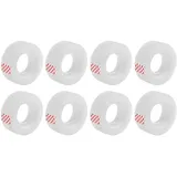 D.RECT Klebeband transparent 8 Stück 18 mm x 30 m