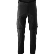 Gonso Herren Adventure Zip Off Radhose lang (Größe 5XL, schwarz)