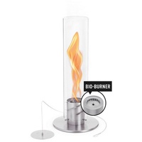 höfats Tischfeuer SPIN 900, 1200 (wärmender Tischkamin für Indoor und Outdoor, NEUES Modell mit verlängerter Brenndauer), innovative Brennertechnologie silberfarben Ø 9 cm