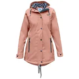 MADSea Regenjacke Regenjacke Friesennerz Rosa taillierter Regenmantel hat verlängertes Rückenteil rosa 40