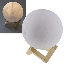 ChiliTec Dekoleuchte "3D Mond" 15cm Ø integr. Li-Akku CT23471 X