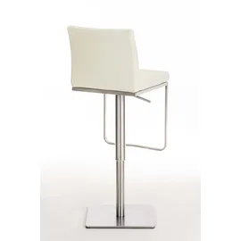 CLP 2er Set Barhocker Panama Kunstlederbezug I Höhenverstellbarer Barstuhl I Thekenhocker Mit Lehne Und Fußstütze