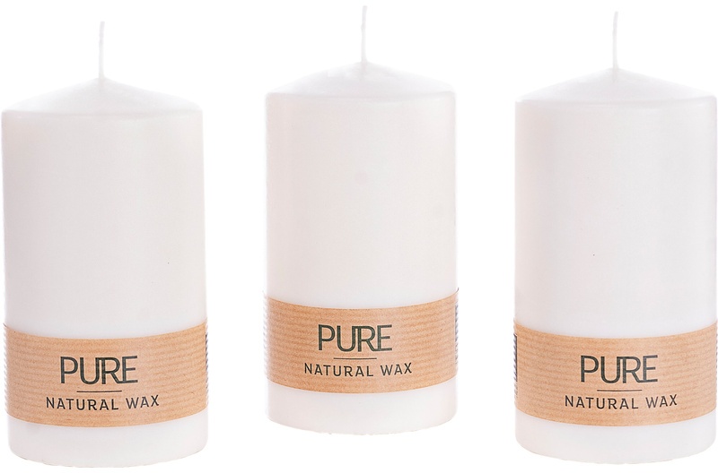 Pure Safe Candle 3Er-Set (Farbe: Natural)