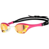 Arena Cobra Ultra Swipe Mirror Schwimmbrille für Erwachsene, Taucherbrille mit Gebogenen Spiegelgläsern, Anti-Beschlag, UV-Schutz, 5 Austauschbare Nasenstege