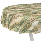 ANRO Tischdecke abwaschbar LANA Athena-Wald Tischwäsche (Einzelstück 1-tlg), wasserabweisend Athena-Wald Grün-Beige Oval 240x140cm beige|grün Oval | 140 cm x 240 cm