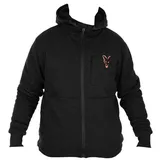 Fox International Collection Sherpa Reißverschlusspullover - Black / Orange - M