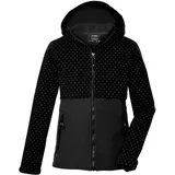 KILLTEC Mädchen Softshelljacke mit Kapuze KOW 227 GRLS SFTSHLL JCKT, schwarz, 176, 43573-000