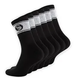 STARK SOUL® Sportsocken Crew Socken 6er Pack Schwarz/Weiß 43-46